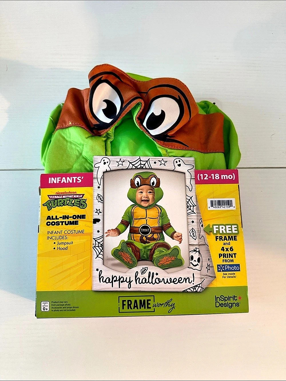 Teenage Mutant Ninja Turtles All-in-One Costume Infant Size 12-18M NWT